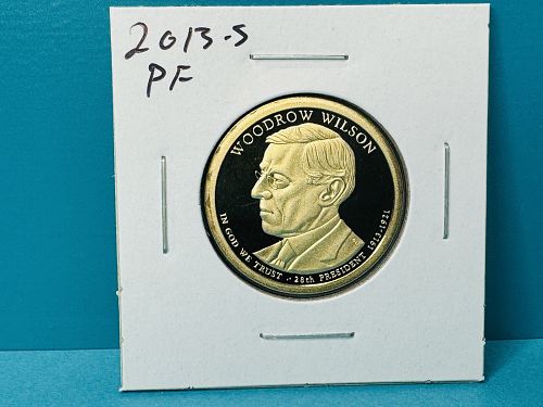 2013-S Proof Woodrow Wilson Presidential Dollar