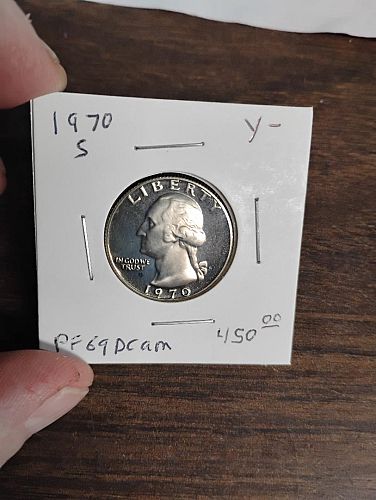 1970-S WASHINGTON QUARTER PF-69 DCAM AWESOME COIN!!