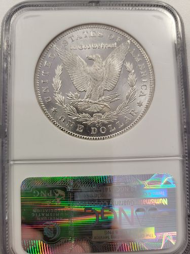 1884 CC Morgan Dollar MS-65 Sight White stickered by Bob Paul
