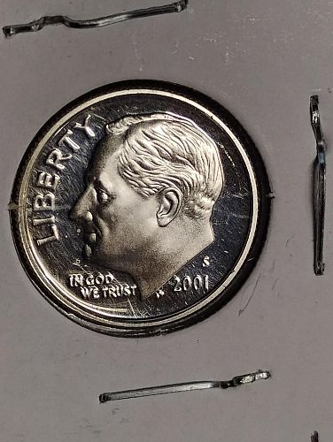 2001-S ROOSEVELT DIME PF69-DCAM SILVER