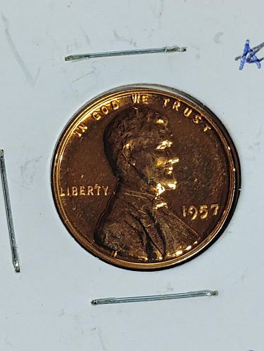 1957 LINCOLN WHEAT CENT PF-68R  LOT # 2