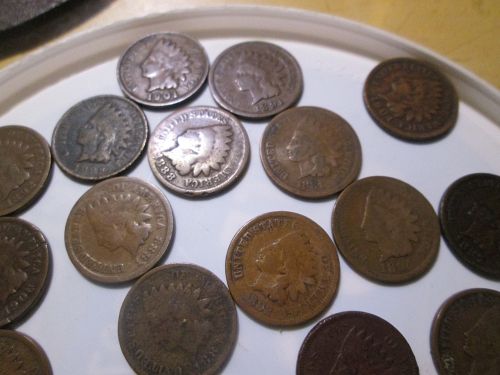 1868 Indian Head  Cent + Lot of Indian Heads Cents