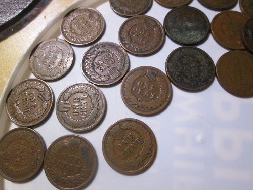 1868 Indian Head  Cent + Lot of Indian Heads Cents