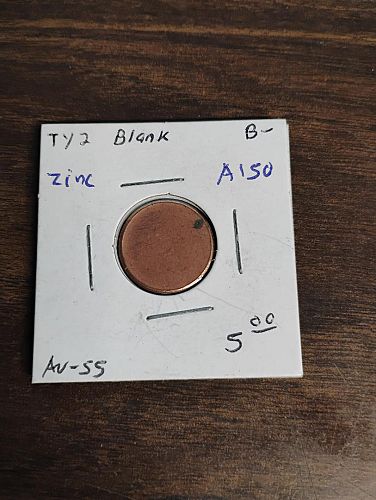 TYPE 2  COPPER PLATED ZINC PLANCHET A 150