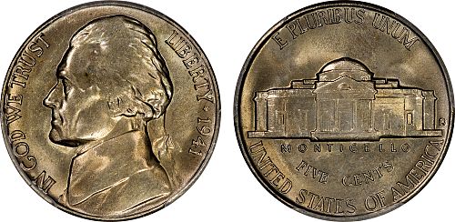 6A - 1941 S "Large S" Jefferson Nickel PCGS MS66 (unattributed)