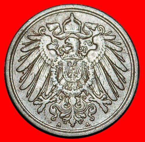 Ⰶ EAGLE (1890-1916): GERMANY ★ 1 PFENNIG 1909A PRUSSIA! WILLIAM II (1888-1918)
