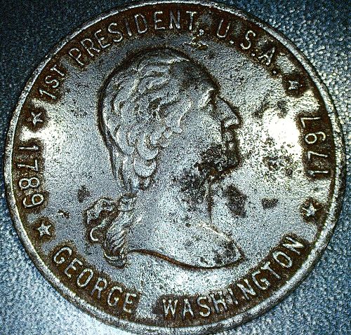 SCOVILLE WATERBURY TOKEN - George Washington "American Fabius" The rare version