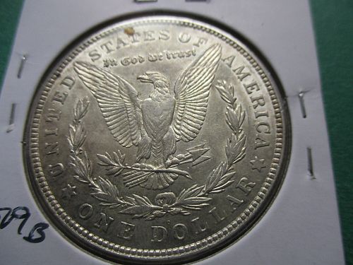 1921-D  AU55 Morgan Dollar. Item: DM 21D-21.
