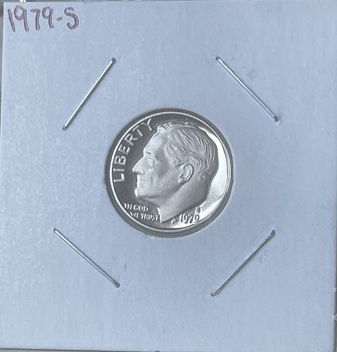 1979-S Roosevelt DCAM Proof Dime &bull; Directly Pulled from US Mint Proof Set