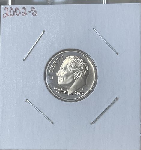 2002-S Roosevelt DCAM Proof Dime &bull; Directly Pulled from US Mint Proof Set