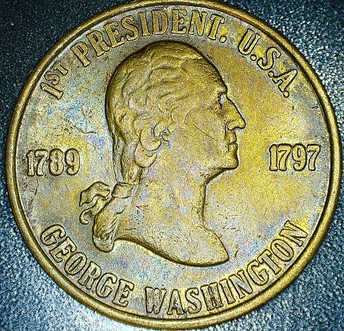 1997 Token - Reader's Digest History of U.S. Presidents George Washington