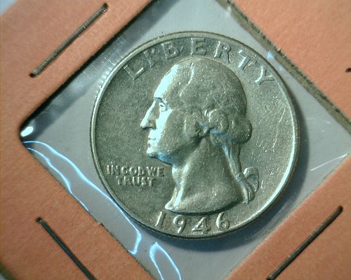 1946   SILVER   WASHINGTON  QUARTER  ABOUT  UNCIRCULATED