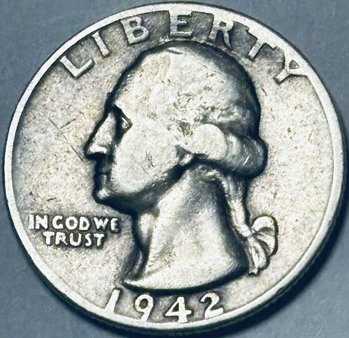 1942 P Washington Quarters