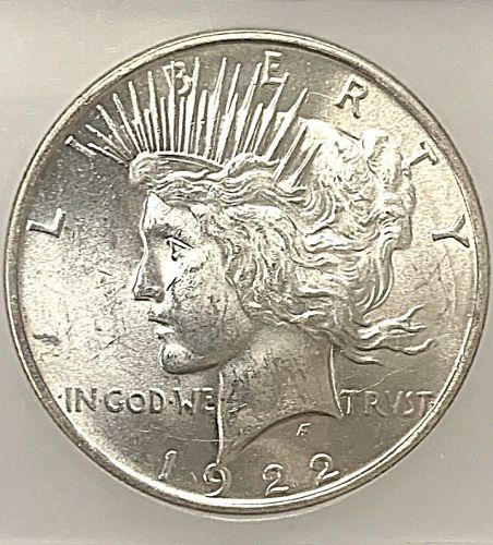 1922 D Peace Silver Dollar &bull; .900 Silver &bull; Full Luster &bull; ICG MS 64