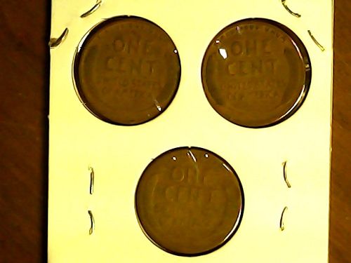 1911P...1913P...1918P...Three Coin Lincoln Small Cent Lot...379