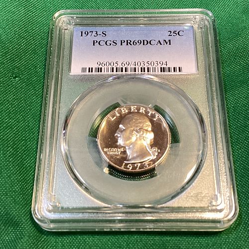 1973 S PCGS PR69DCAM Quarter