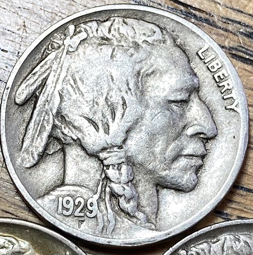 1929D/P/S buffalo nickel in VERY FINE+ condition all three mints great album upgrades