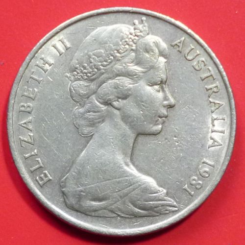 Australia 20 Cents 1981 QEII KM# 82