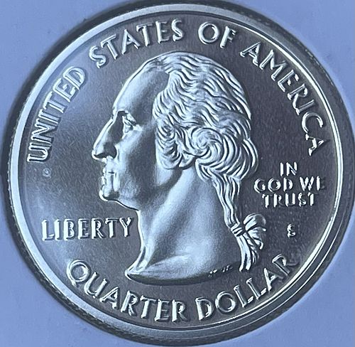 2001-S Washington Clad Proof Quarter &bull; New York