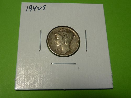 1940S Mercury Dime  EF40  #10-1940S-3