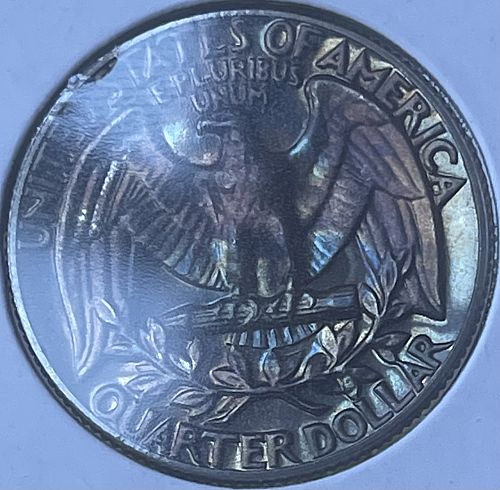 1970-S Colorfully Toned Washington Proof Quarter