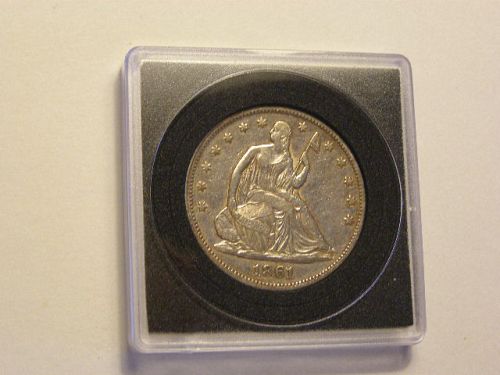 1861 P Seated Liberty Half Dollar