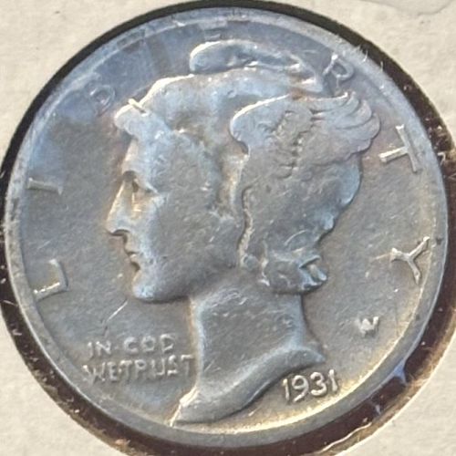 1931 D Mercury Dime