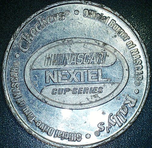 2007 Nextel NASCAR Series 1 Free Burger - Rally's & Checker's Token