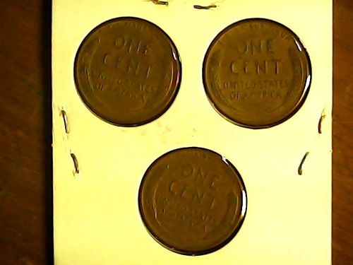 1957D's...Wheat Cents with examples of Die Chips...382