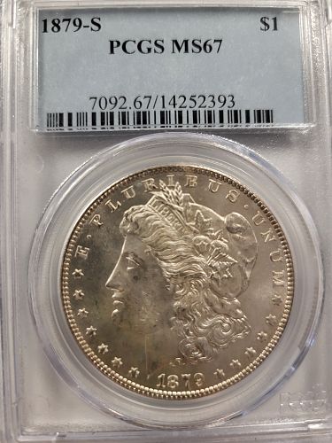 1879 S MORGAN DOLLAR MS-67