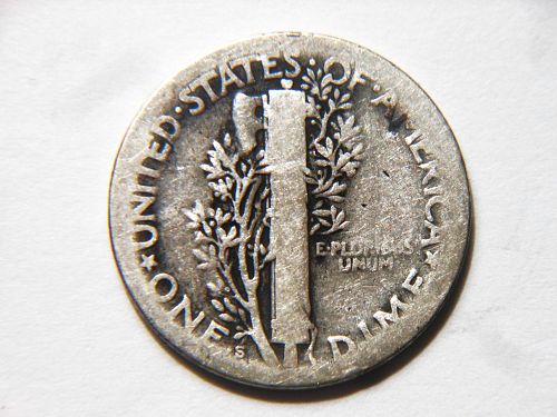 1926-S Silver Mercury Dime