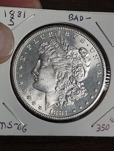 1881-S MORGAN SILVER DOLLAR MS-66 FANTASTIC MIRRORING OBVERSE & REVERSE!!