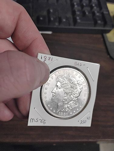 1881-S MORGAN SILVER DOLLAR MS-66 FANTASTIC MIRRORING OBVERSE & REVERSE!!