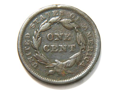 1842 Braided Hair Liberty Head Large Cent