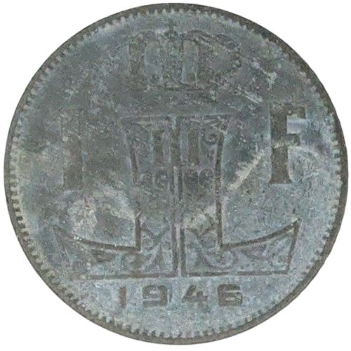 Europe - German Occupation of the Kingdom of Belgium - 1 Franc - 1946