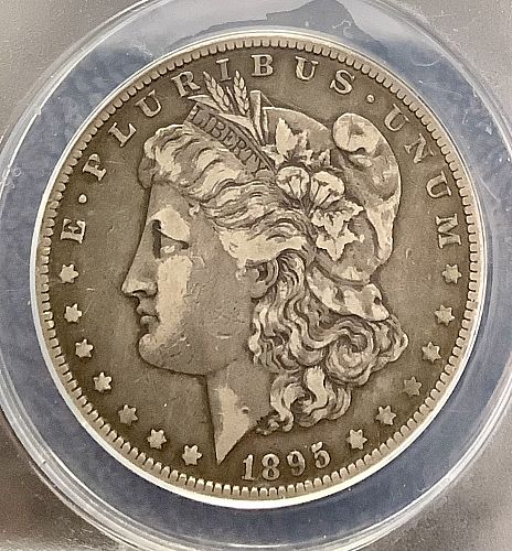 1895-O Morgan Silver Dollar ANACS VF30 Key Date Crusty Circulated Cameo Original