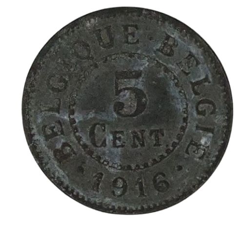 Europe: German Occupation of the Kingdom of Belgium - 5 Centimes - 1916