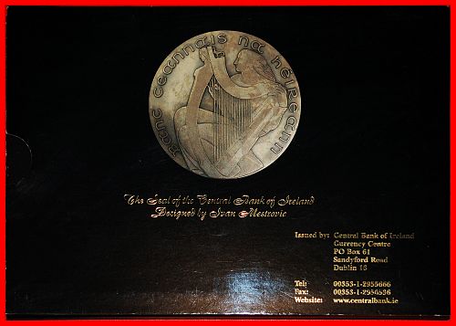 ⰆMILLENNIUM GOLD SHIP:IRELAND★1-2-5-10-20-50 PENCE 1 POUND 2000 BU SET JUST PUBLISHED