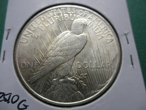 1922  MS62 Peace Dollar. Item: DP 22-39.
