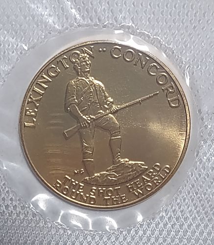 1975 American Revolution Bicentennial Paul Revere Medal & First Day Cover Stamps