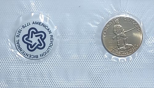 1975 American Revolution Bicentennial Paul Revere Medal & First Day Cover Stamps
