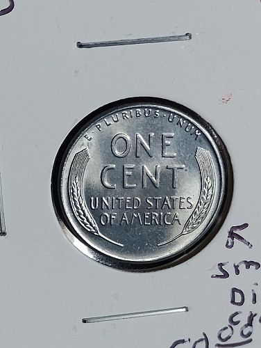 1943-DLINCOLN WHEAT CENT MS-66 STEELCENT WITH SMALL DIECRACK ON REVERSE