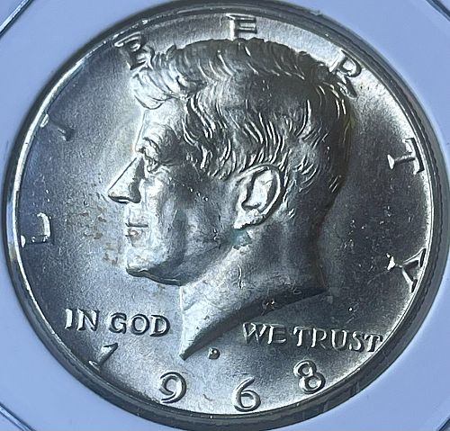 SOLD 1968-D Kennedy 40% Silver Half Dollar