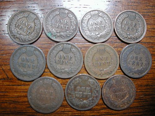 1898-1908 Indian Head Penny collection  NICE