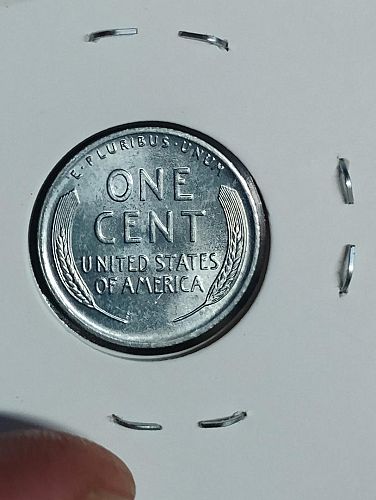 1943-D LINCOLN WHEAT CENT MS-66  DIE CRACK ON OBVERSESHOULDER LEFT , STEEL CENT