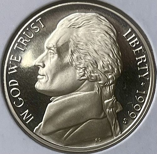 1999-S Jefferson Proof Nickel&nbsp;
