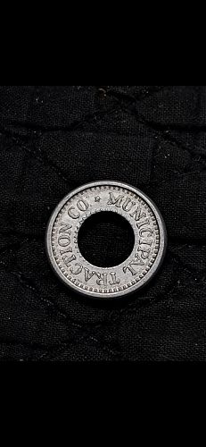 1908 3 Cent Ticket Token - Municipal Traction Co, Cleveland, OH