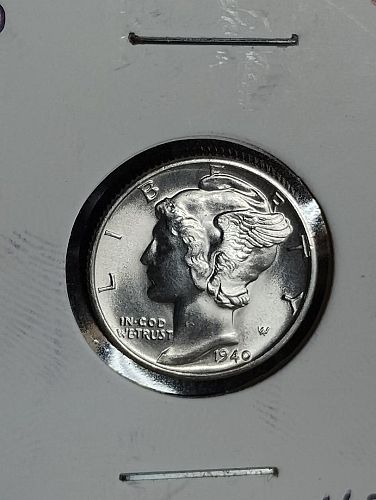 1940-D MERCURY DIME MS-65 FSB