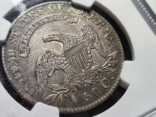 1827 Capped Bust Half Dollars XF45 NGC BROWN LABEL