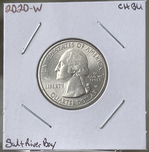 2020-W Salt River Bay ATB Washington Quarter Very Nice Condition, Looks Unc.